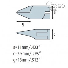 Boční kleště 3232HS22 s malou fasetou