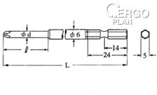 Bit V14D135075 V-14 (3,5x30)-No.1-(6)-75 