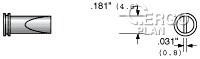 Pájecí hrot pro stanice Weller LTD (MS-3600)-WS 80,WSD 80,WSD 130,WSD 150,WSP 80,MPR 80