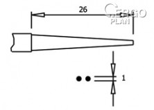 Úchopové kleště PN 5025/2 D, ploché, ESD