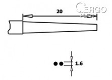 Úchopové kleště PN 5025/1 D, ploché, ESD