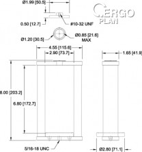 Svěrka pro testování kompresní síly stříkaček G1089