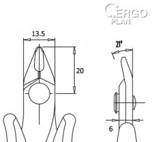 Štípací kleště TR 30 58 R