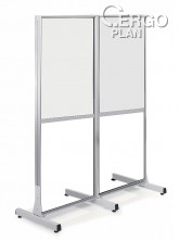 ESD přepážka z ESD polykarbonátu, malá - půlená. Foto 2 kusů.