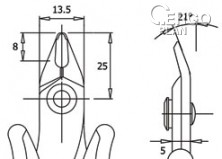 Štípací kleště TR 25 L D, ESD