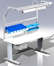 K ergonomickému pracovnímu stolu řady WB lze připojit řadu příslušenství a doplňků a vytvořit si tak sestavu na míru a podle svých požadavků