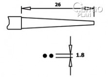 Úchopové kleště PN 5025 D, kulaté, ESD