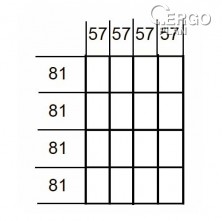 Vnitřní přihrádky do zásuvek MOD40, 16 přihrádek 57x81mm