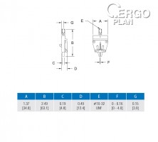 Klínová svěrka miniaturní G1062E