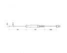 Teplotní čidlo Greisinger GOF 500, typ K, -65 až +500 °C, 100870