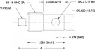 Adaptér s očkovým koncem - komponenty - konec s očkem, 1/2-20M G1081-2