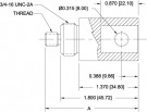 Adaptér s očkovým koncem - komponenty - adaptér pro konec s očkem, #10-32M G1083