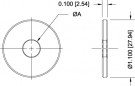 Adaptér s očkovým koncem - komponenty - podložka, 8,2mm G1084-1